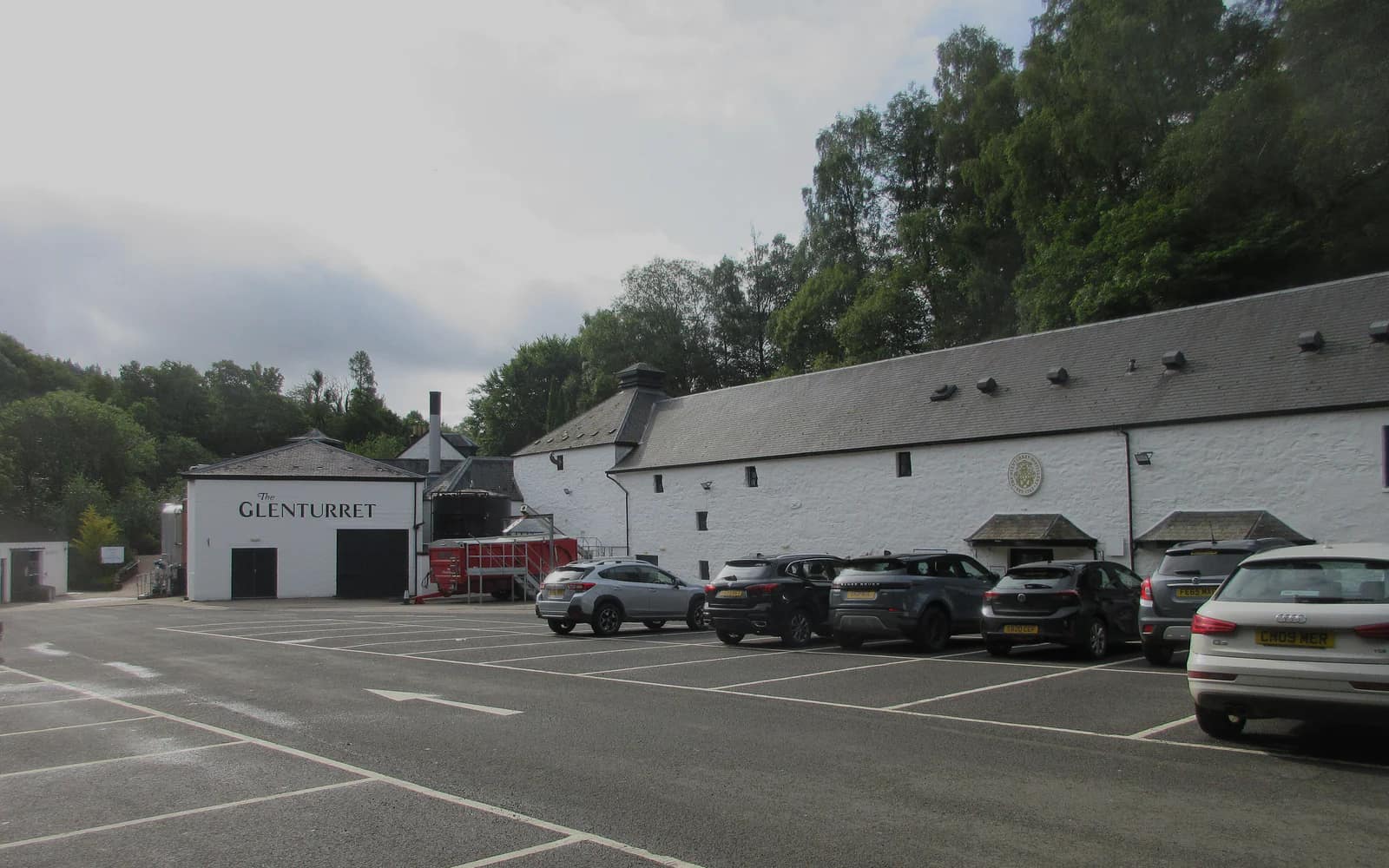 Landscape photograph of Glenturret distillery.