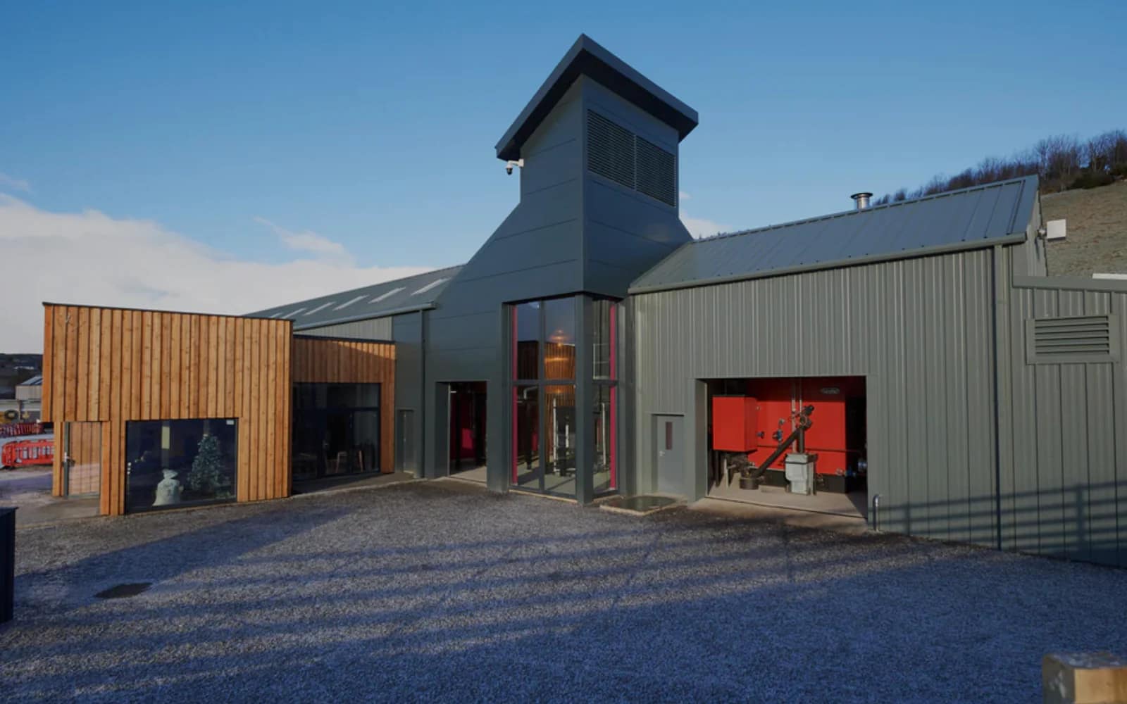 Landscape photograph of GlenWyvis distillery.