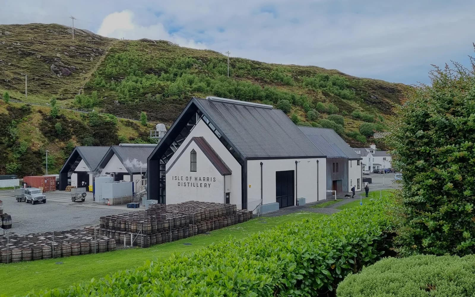 Landscape photograph of Isle of Harris distillery.