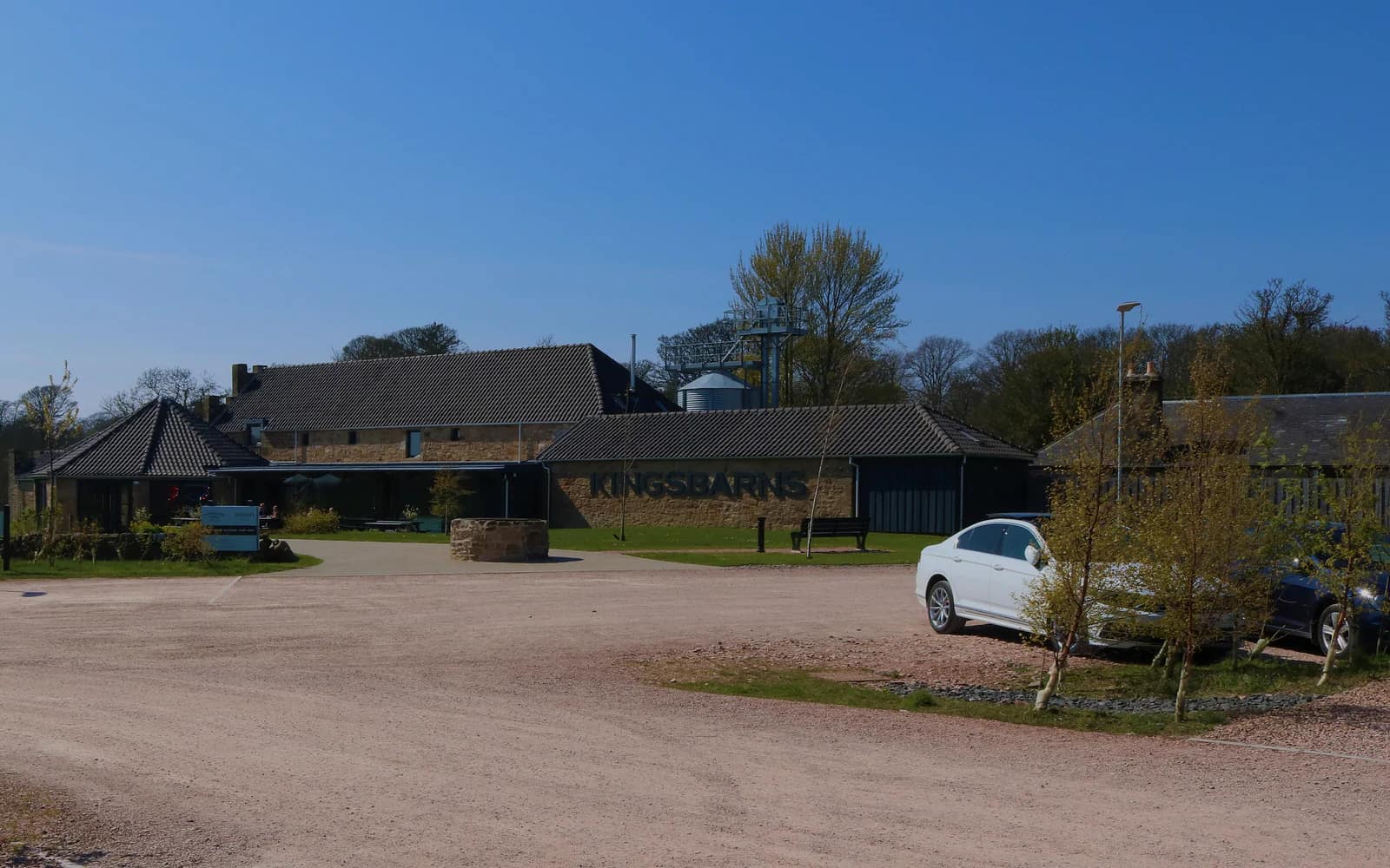Landscape photograph of Kingsbarns distillery.