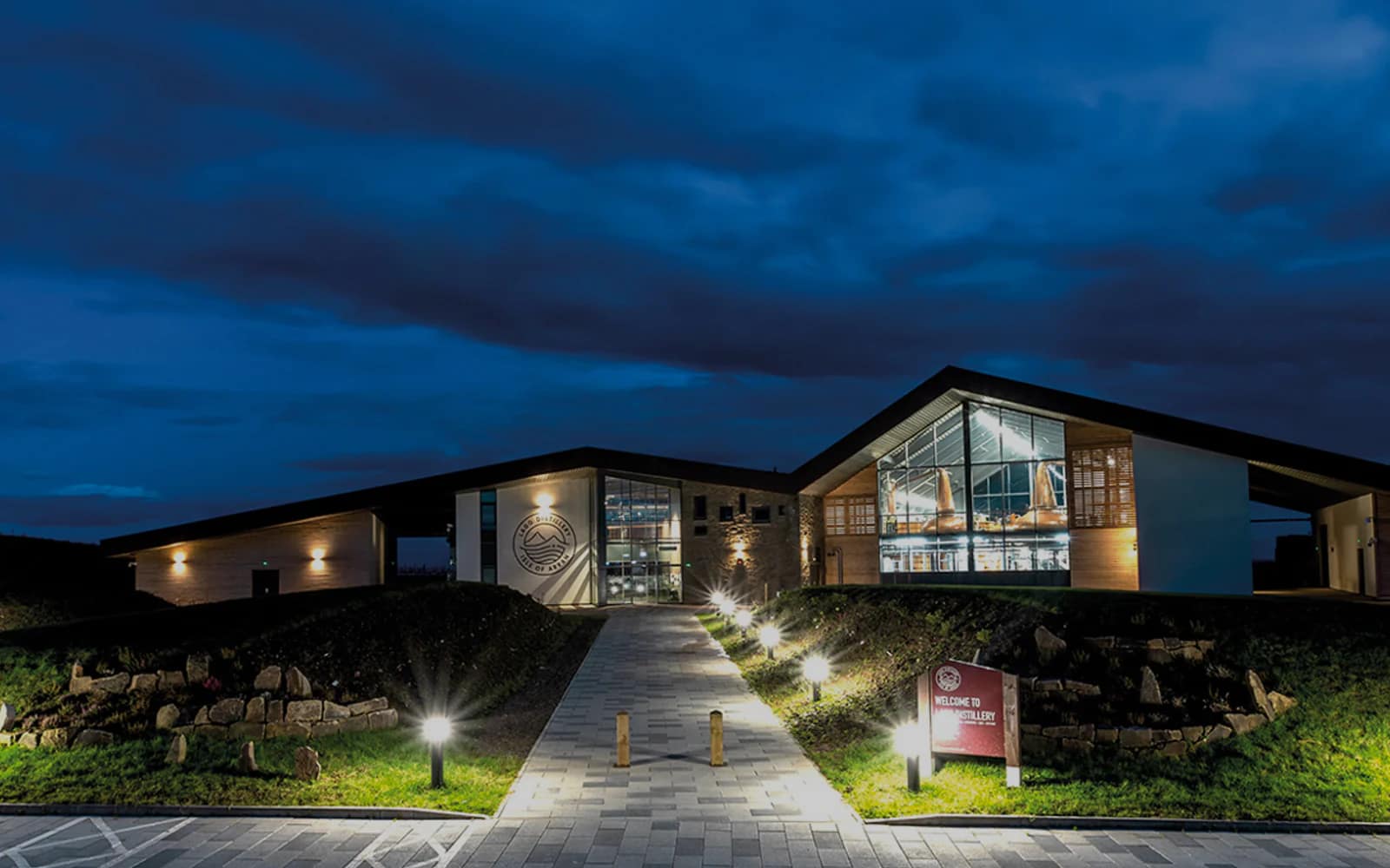 Landscape photograph of Lagg distillery.
