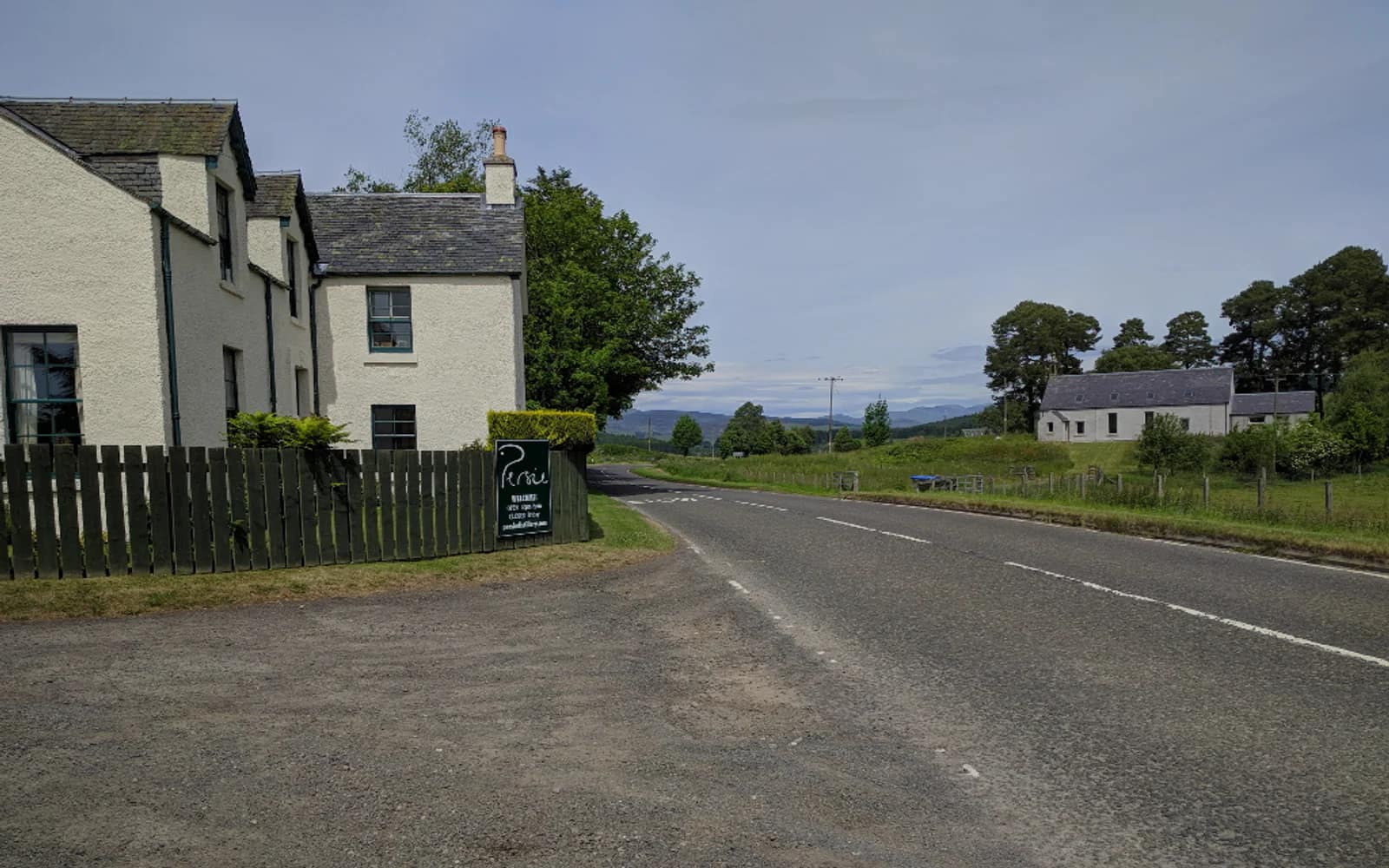 Landscape photograph of Persie distillery.