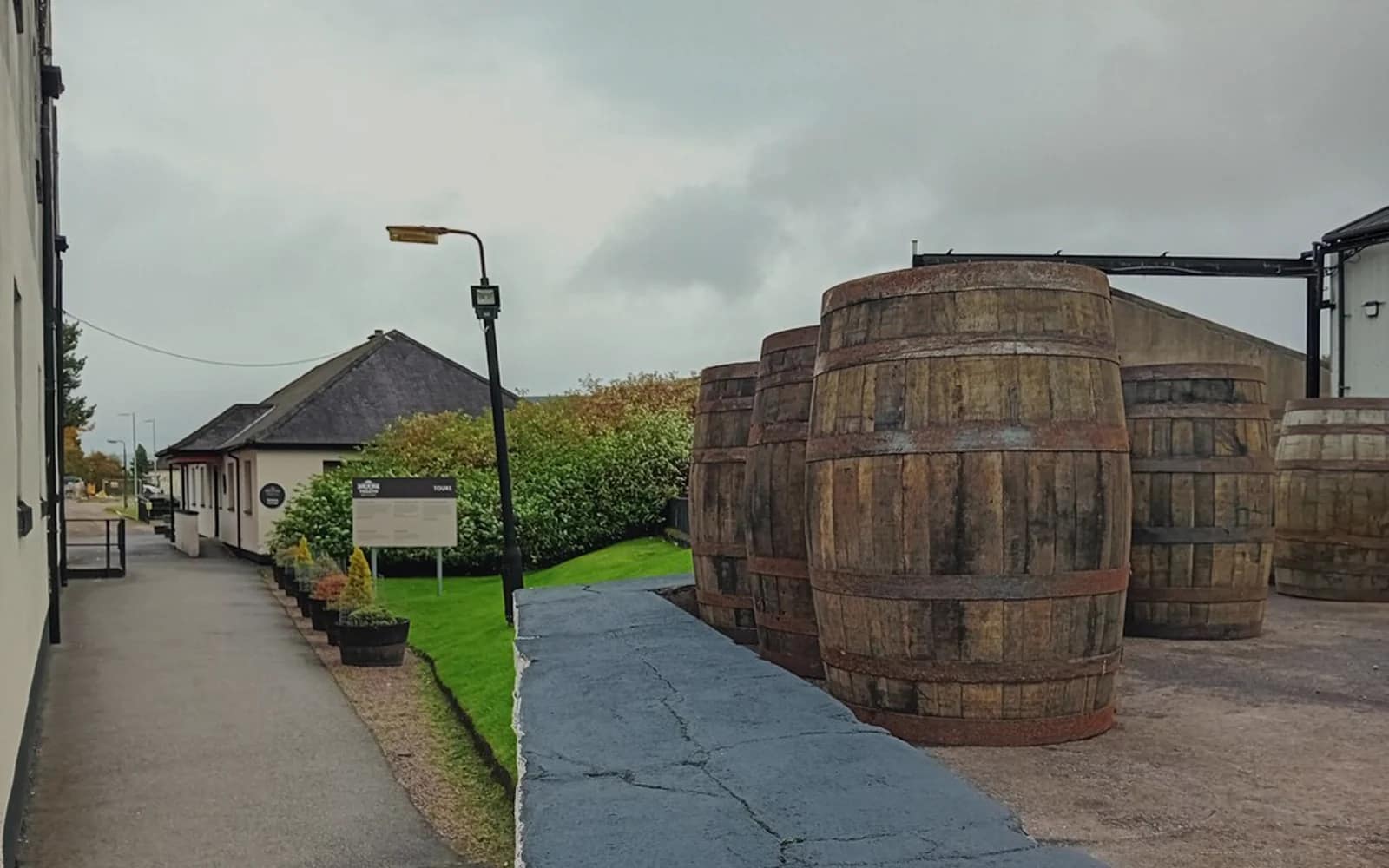 Landscape photograph of Tomatin distillery.