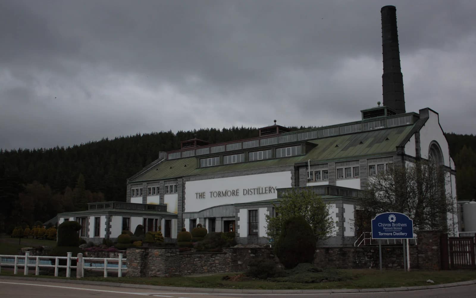 Landscape photograph of Tormore distillery.
