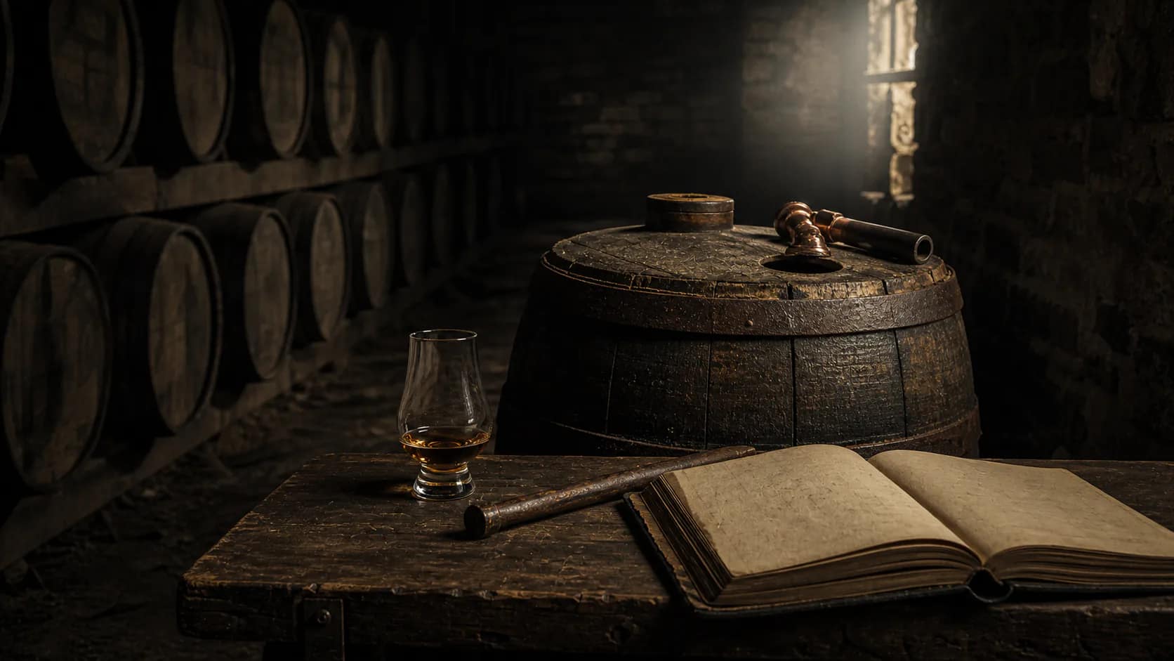 Editorial illustration for Age is paid for in disappearing liquid..