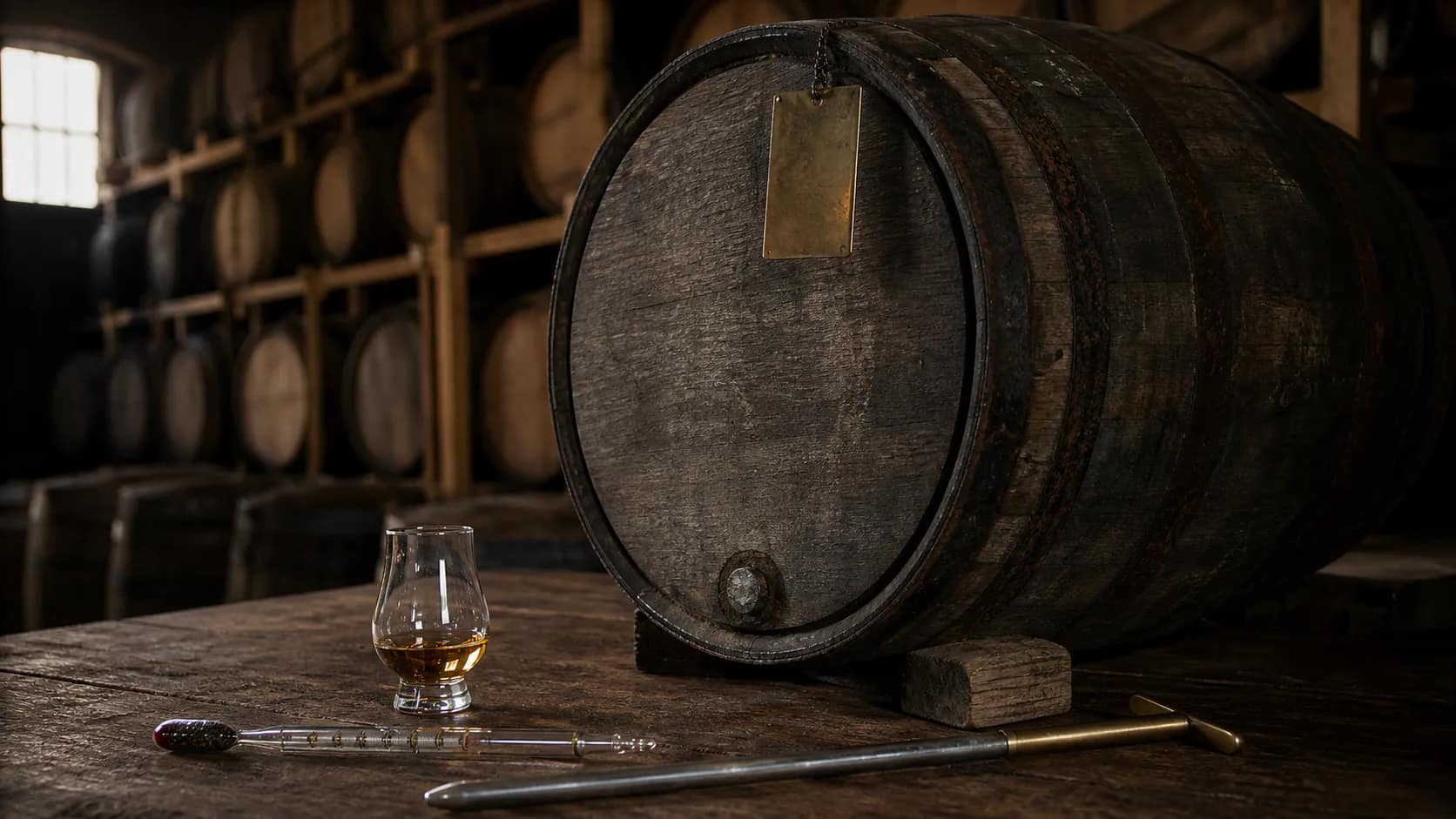 Editorial illustration for One identified cask, not a future bottle price..