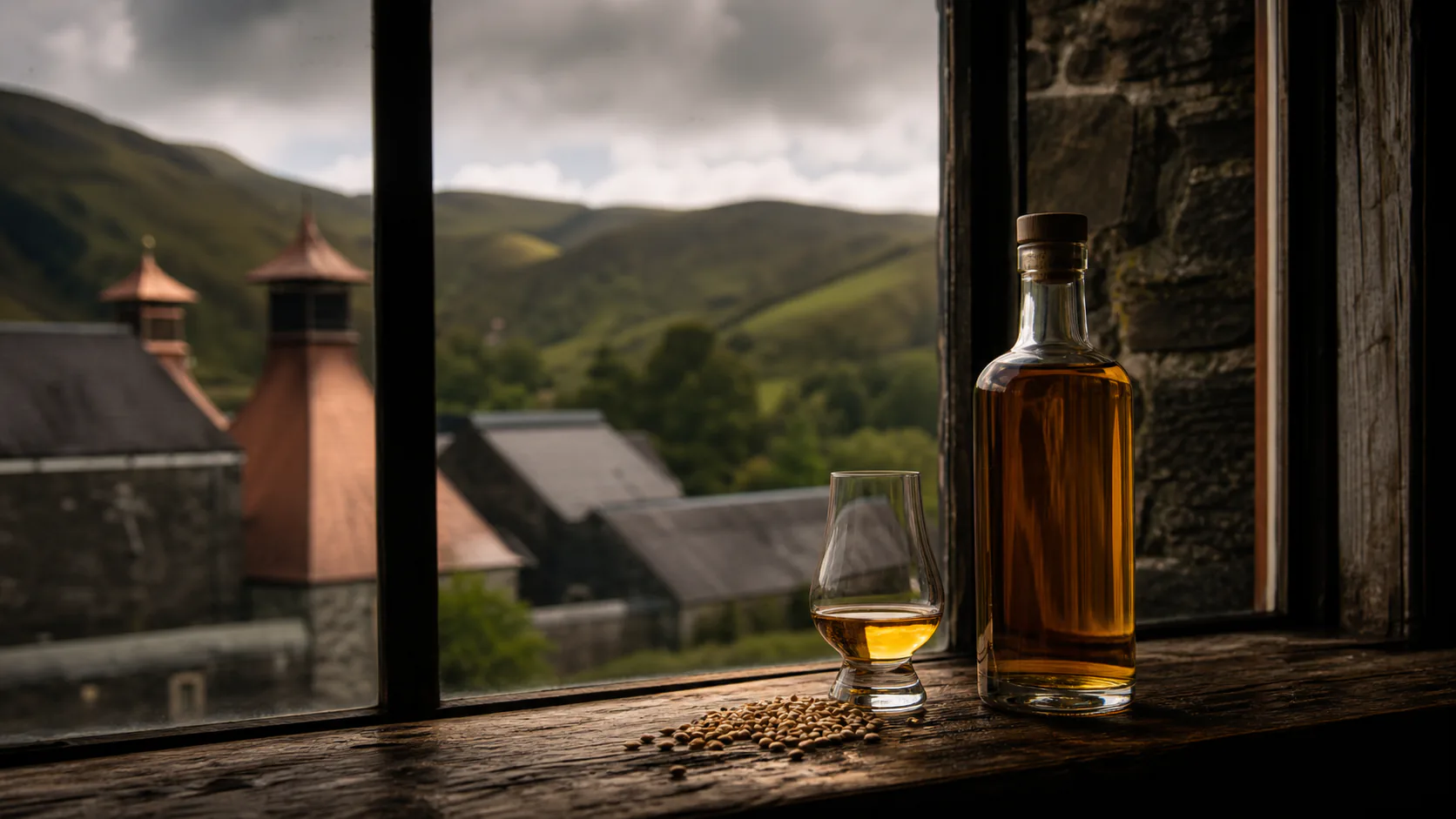 Editorial illustration for Accessible single malts.