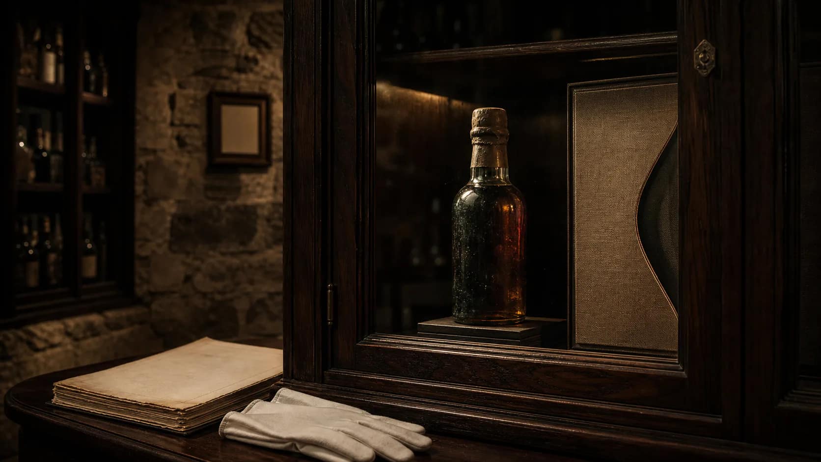 Editorial illustration for Collectable Scotch.