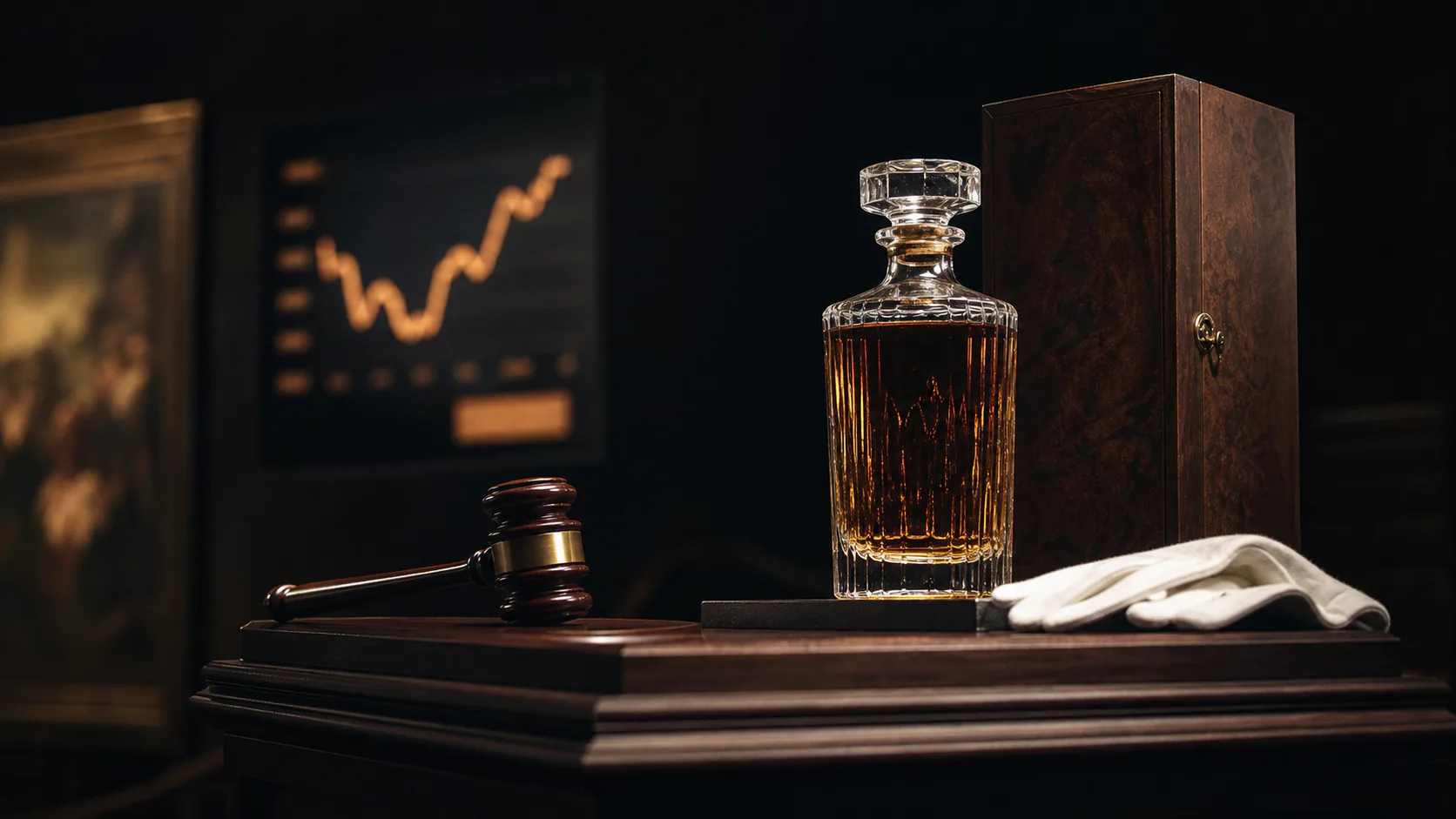 Editorial illustration for Politics amplified a genuinely rare whisky..