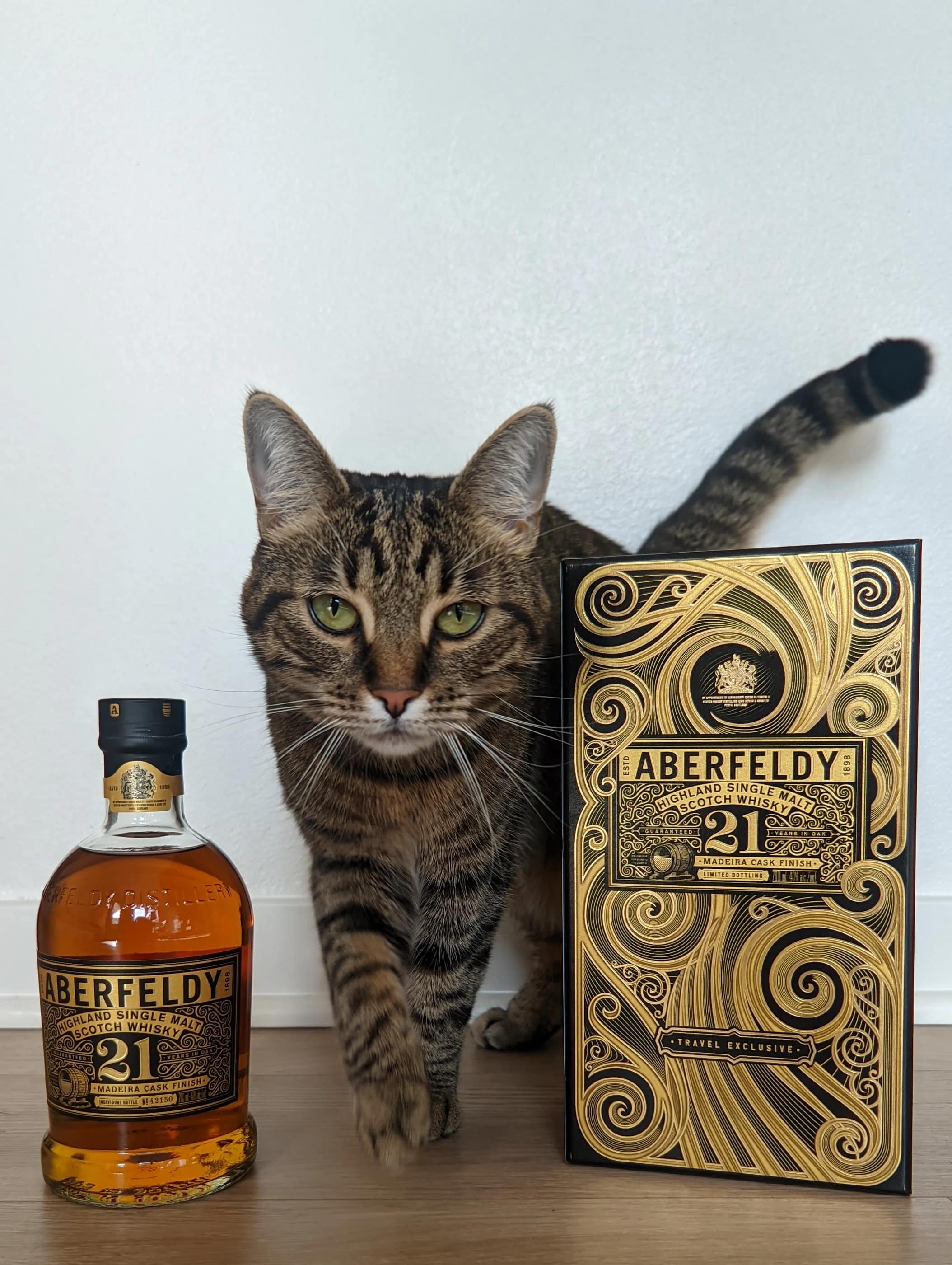 Collection photograph filed under the owner-supplied working label “Aberfeldy 21”; bottle facts await review.