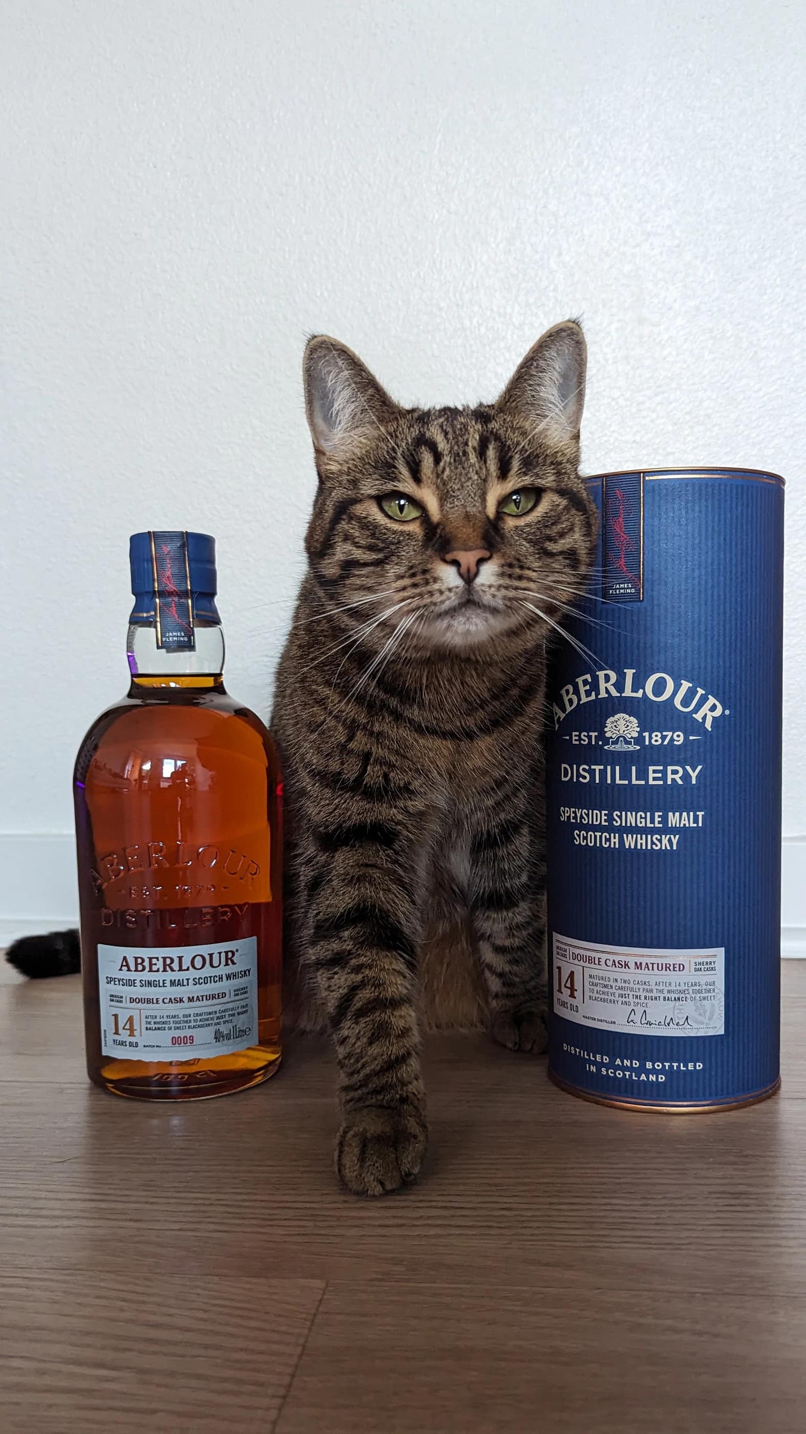 Collection photograph filed under the owner-supplied working label “Aberlour 14”; bottle facts await review.