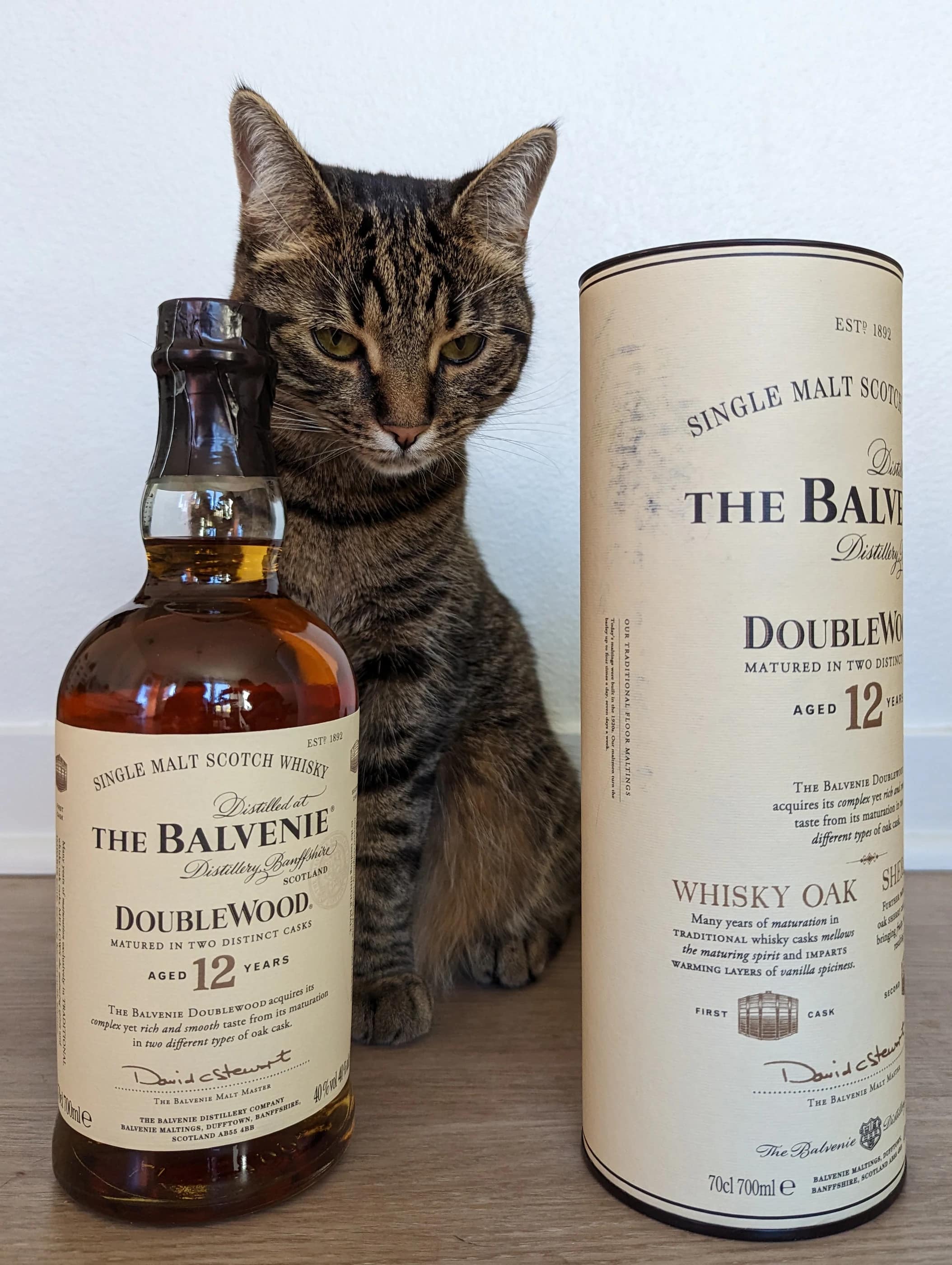 Collection photograph filed under the owner-supplied working label “Balvenie 12”; bottle facts await review.