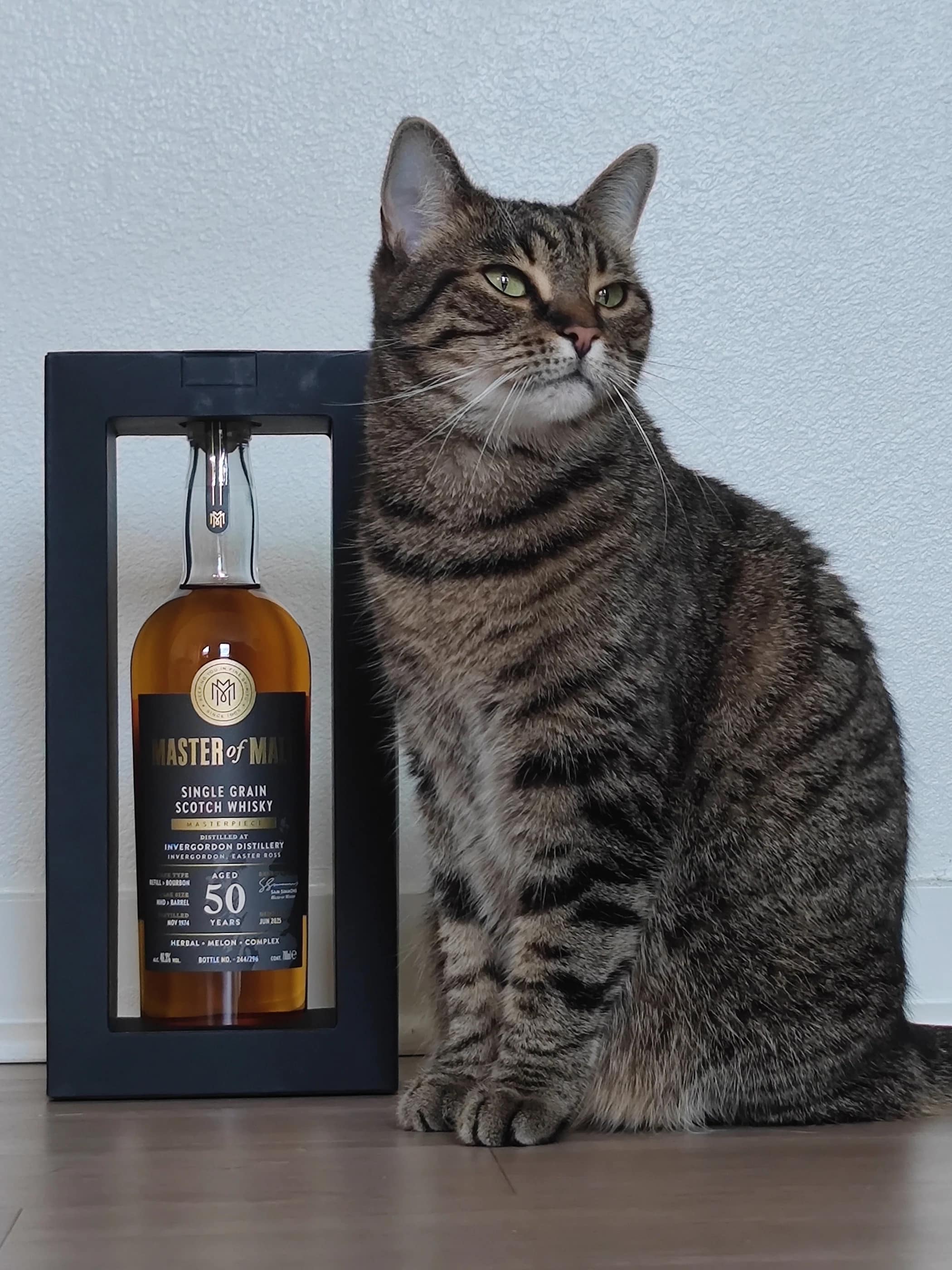Collection photograph filed under the owner-supplied working label “Master of Malt 50”; bottle facts await review.