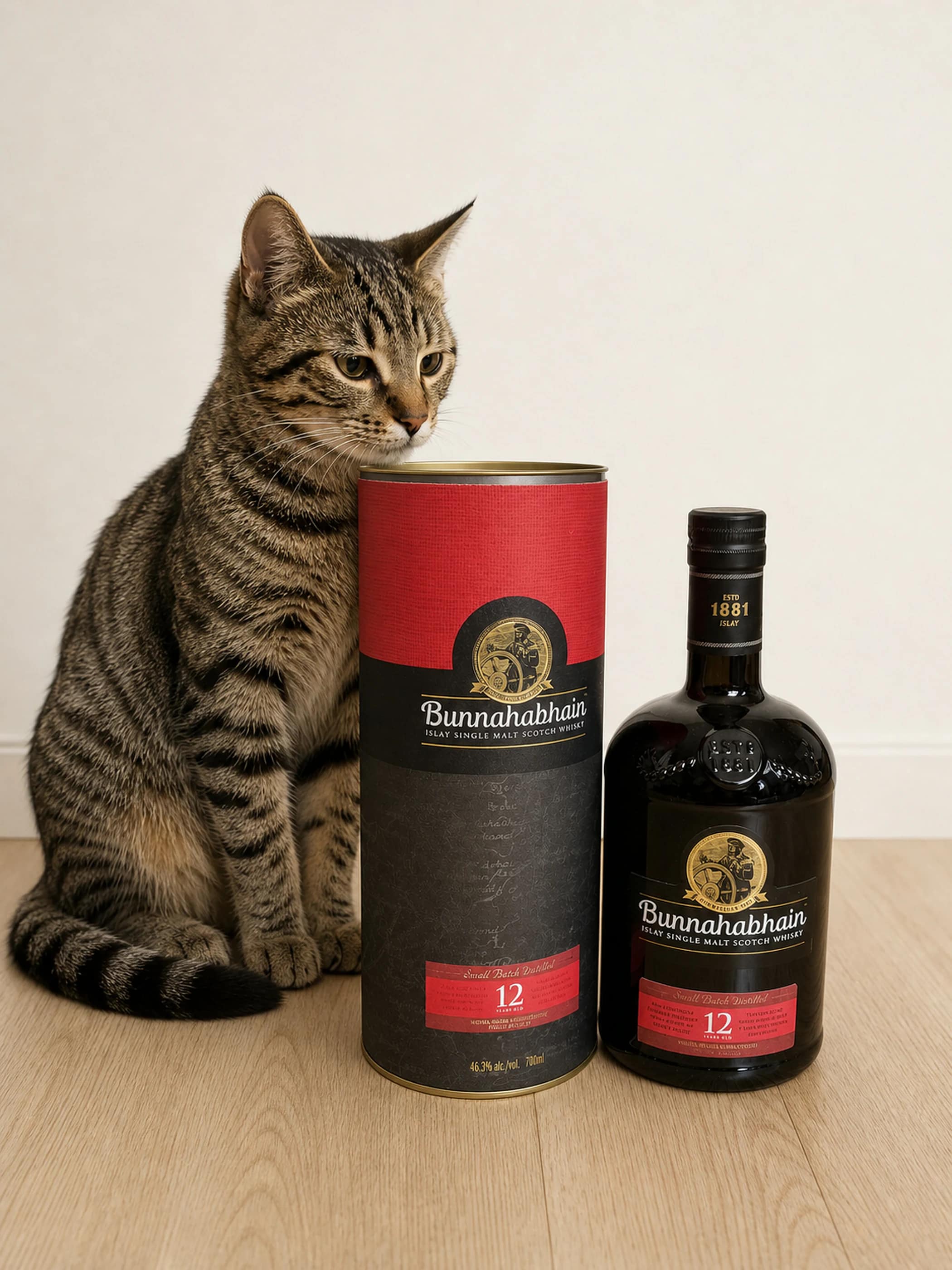 Collection photograph filed under the owner-supplied working label “Bunnahabhain 12”; bottle facts await review.
