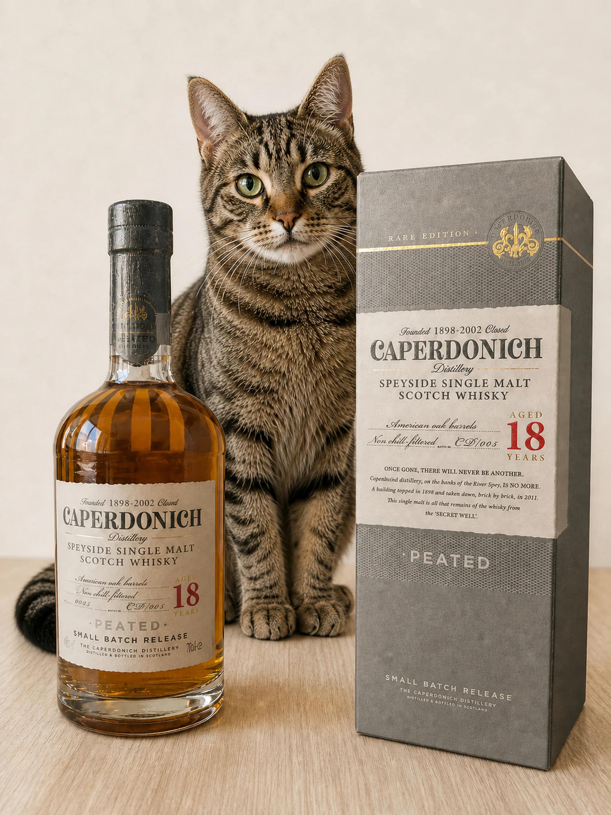 Collection photograph filed under the owner-supplied working label “Caperdonich 18”; bottle facts await review.
