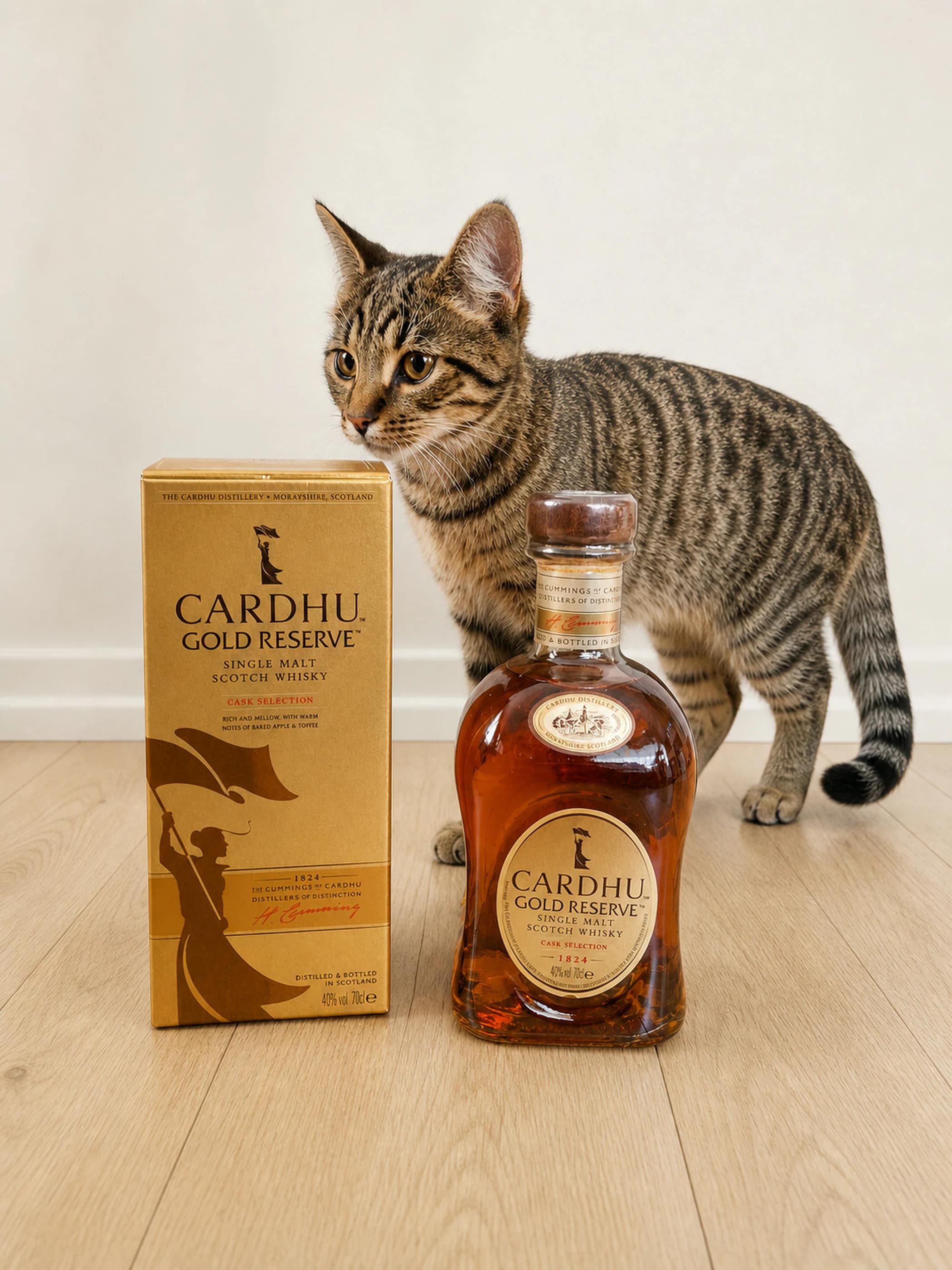 Collection photograph filed under the owner-supplied working label “Cardhu Gold Reserve”; bottle facts await review.