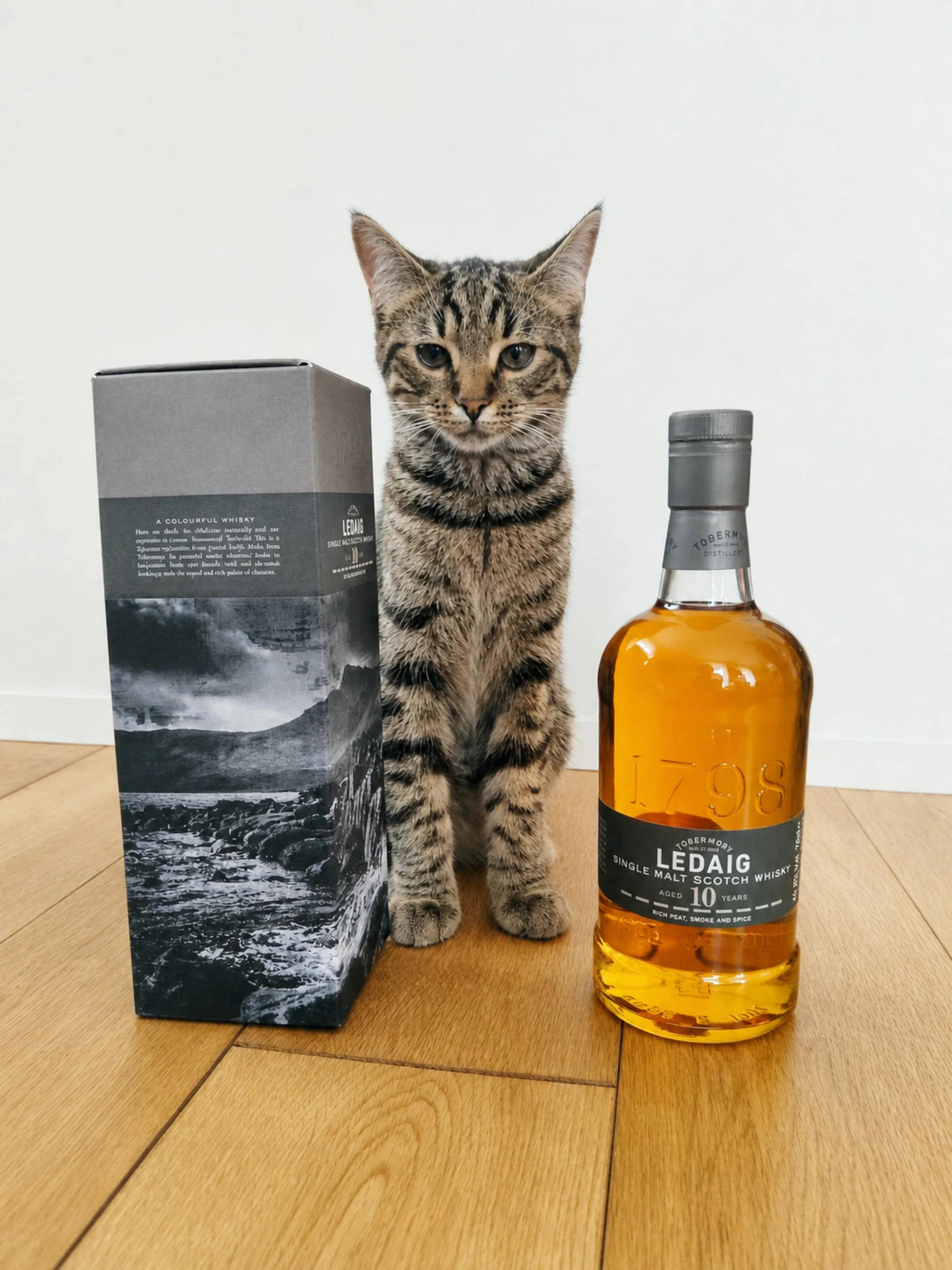 Collection photograph filed under the owner-supplied working label “Ledaig 10”; bottle facts await review.