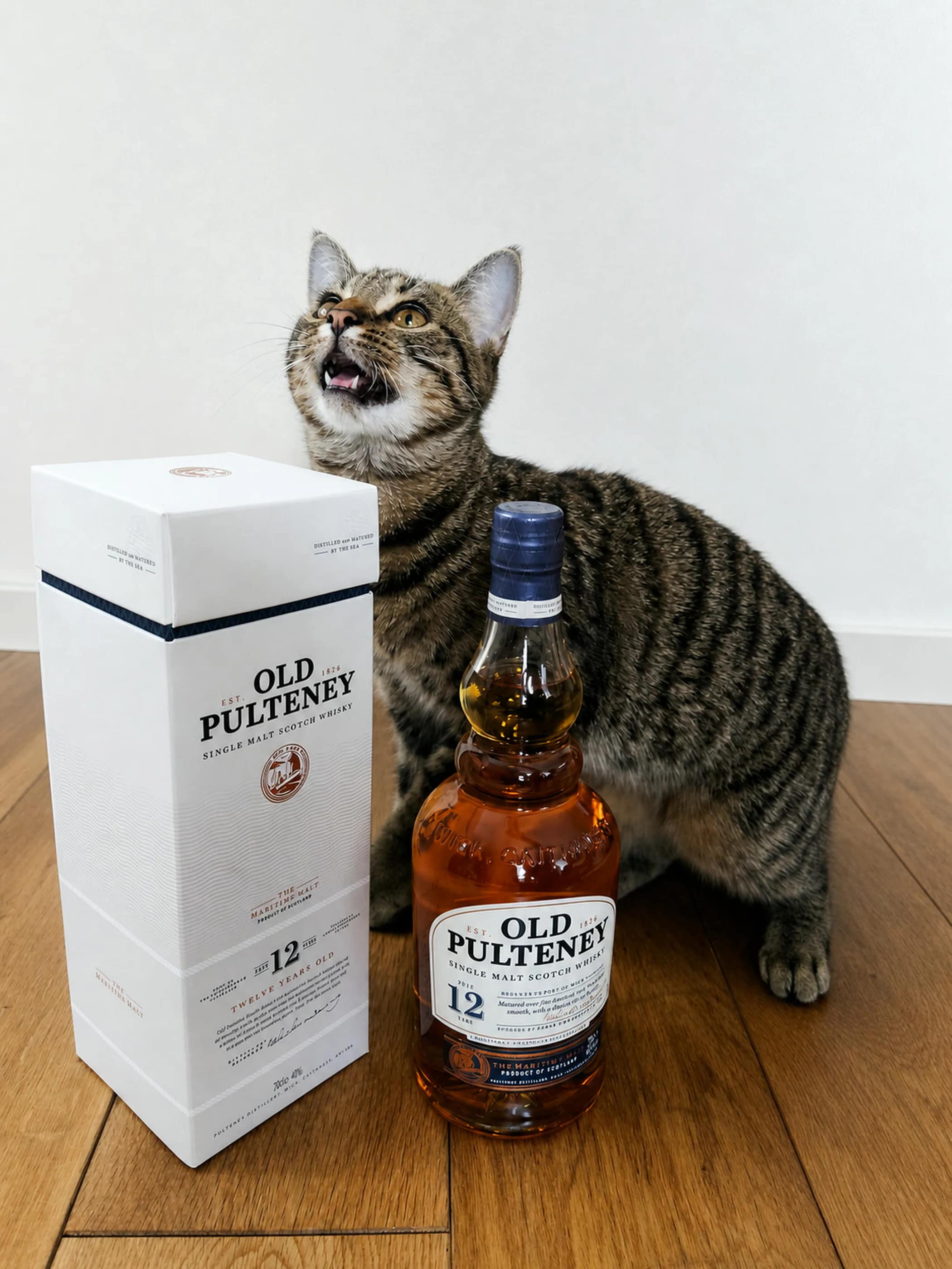 Collection photograph filed under the owner-supplied working label “Old Pulteney 12”; bottle facts await review.