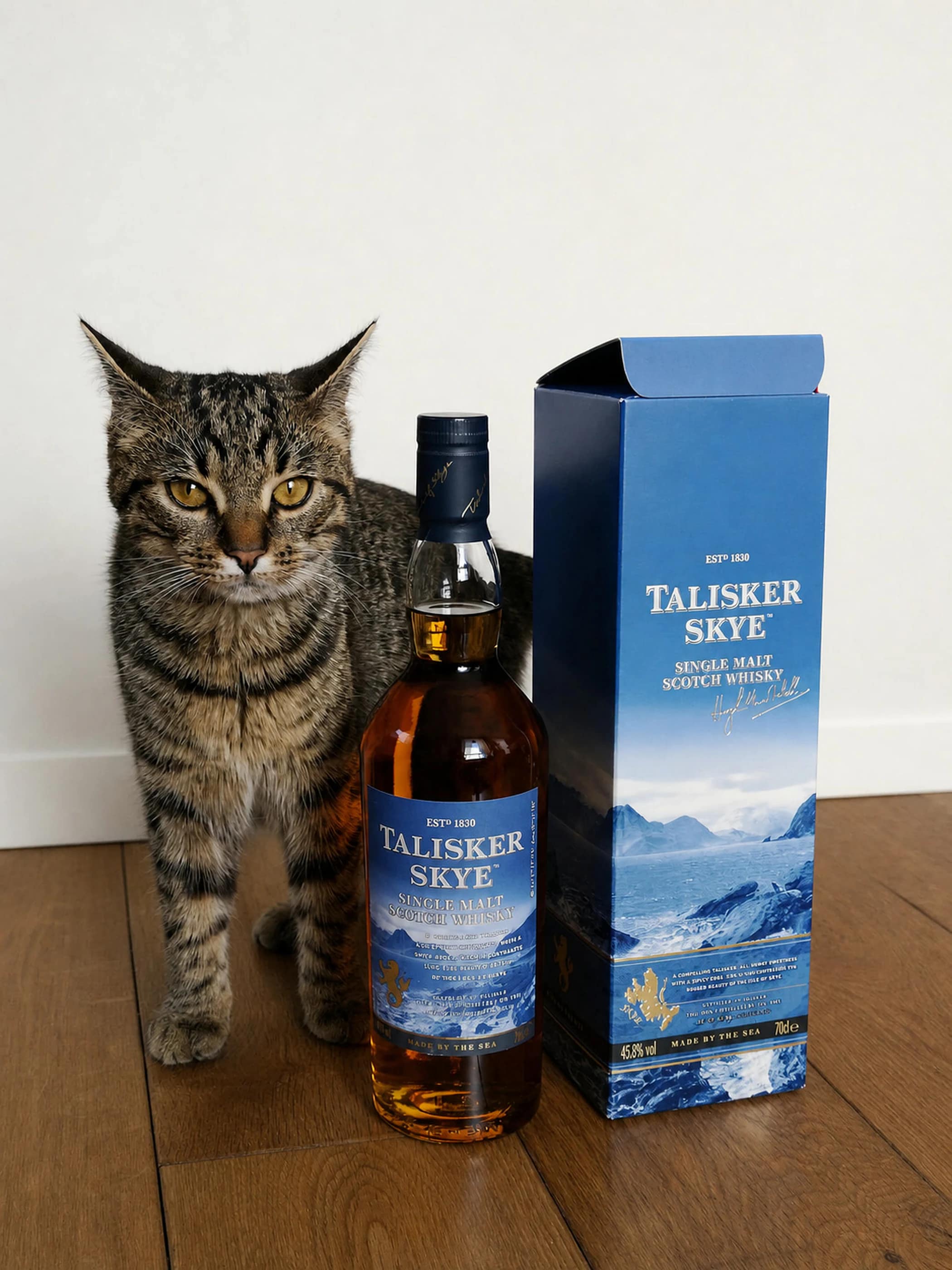 Collection photograph filed under the owner-supplied working label “Talisker Skye”; bottle facts await review.