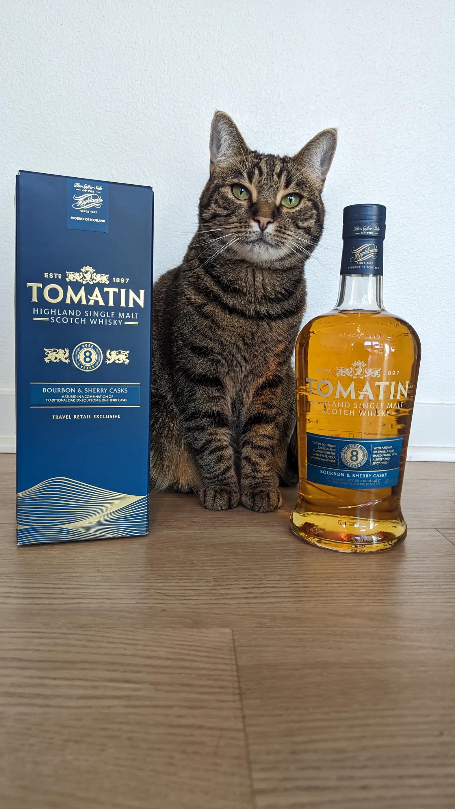 Collection photograph filed under the owner-supplied working label “Tomatin 8”; bottle facts await review.